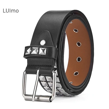 Thắt Lưng Unisex Punk Gothic Hạt Vuông Kim Loại Đinh Tán, Tự Tân - Giá 67.000