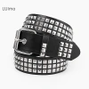 Thắt Lưng Unisex Punk Gothic Hạt Vuông Kim Loại Đinh Tán, Tự Tân - Giá 67.000 10
