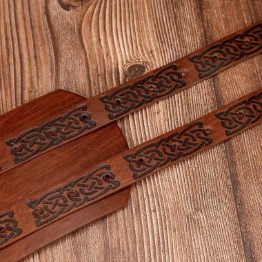 Thắt lưng Viking Renaissance SEIZ6O PU Celtic dập nổi, họa tiết cổ điển thời trung cổ - Giá ưu đãi 192.500đ 4