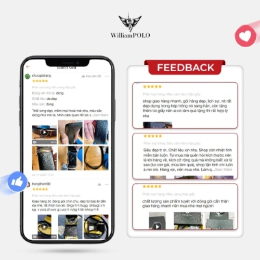 Thắt lưng Williampolo da bò nam, khóa đen vàng sang trọng - Giá ưu đãi 329.000 VNĐ 8