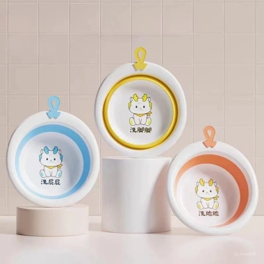 Thau Chậu Gấp Gọn Silicone Cho Bé Hình Mèo Đáng Yêu: Tiết Kiệm Không Gian, Giá 55.000₫ 5