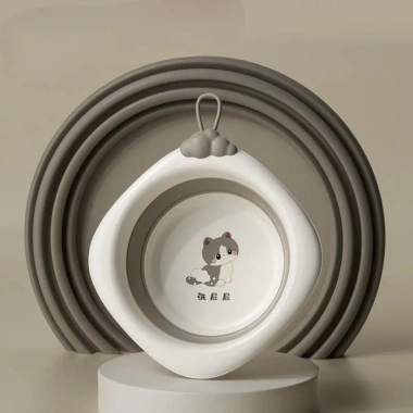 Thau Chậu Gấp Gọn Silicone Cho Bé Hình Mèo Đáng Yêu: Tiết Kiệm Không Gian, Giá 55.000₫ 8