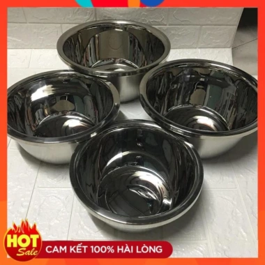 Thau chậu sâu lòng inox 304 siêu dày đa size 18-40cm, bát trộn bột inox - Giá chỉ 25.000đ 8 Thau chậu sâu lòng inox 304 siêu dày đa size 18-40cm, bát trộn bột inox - Giá chỉ 25.000đ 8