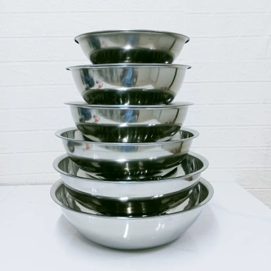 Thau inox Trường Thành cao cấp dày nặng bền đẹp, kích thước 16‑38cm, chỉ 27,5k