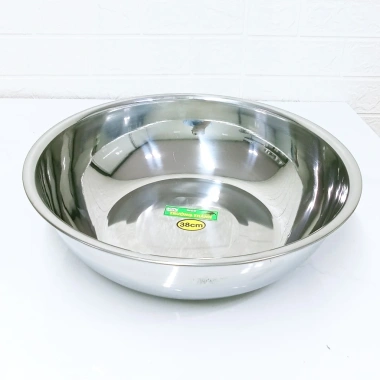 Thau inox Trường Thành cao cấp dày nặng bền đẹp, kích thước 16‑38cm, chỉ 27,5k