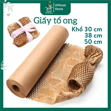 Thay Thế Xốp Hơi – Cuộn Giấy Xi Măng 50cm 30m & 100m Tổ Ong Kraft Thân Thiện Môi Trường – Giá 105.600₫