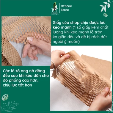 Thay Thế Xốp Hơi – Cuộn Giấy Xi Măng 50cm 30m & 100m Tổ Ong Kraft Thân Thiện Môi Trường – Giá 105.600₫ 7
