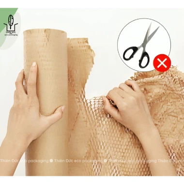 Thay Thế Xốp Hơi – Cuộn Giấy Xi Măng 50cm 30m & 100m Tổ Ong Kraft Thân Thiện Môi Trường – Giá 105.600₫ 8