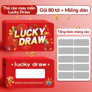 Thẻ cào may mắn 2.026 Combo 160 thẻ quà Tết – Trúng thưởng lì xì, chỉ 40.000đ
