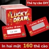 Thẻ cào may mắn Tết 2.026 Combo 160 thẻ quà dễ thương - Lời chúc đầu năm, trải nghiệm cào thưởng - Giá 40.000₫