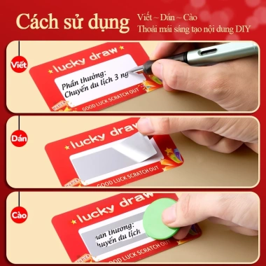 Thẻ cào may mắn Tết 2.026 Combo 160 thẻ quà tặng, lời chúc trúng thưởng - 39.960đ