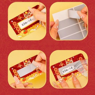 Thẻ Cào Tết Gojo 60 chiếc – Phiếu hoạt hình trầy xước, thẻ may mắn 2.025, quà tặng