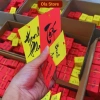 Thẻ đỏ thư pháp Tết - 150 thiệp may mắn, treo cây hoa mai đào quất, giá 21.500 VND