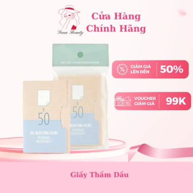 The Face Shop Giấy Thấm Dầu Daily Beauty Tools 50 tờ - Kiểm soát dầu, chỉ 69.000 VND
