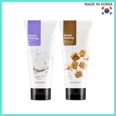 The Face Shop Smart Peeling White Jewel Black Sugar Scrub 120ml - Vận chuyển Hàn Quốc, Giá giảm 135.435₫