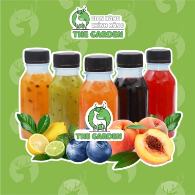 THE GARDEN sinh tố, mứt, sốt trái cây vị đào, dâu, xoài - dùng pha chế, làm panna cotta 18.000 VND