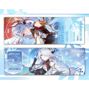 Thẻ Genshin Impact 2 mặt 21x7cm Bling - Ticket Furina Nahida Zhongli Yaemiko Hutao Xiao Ganyu - Giá 10.000đ