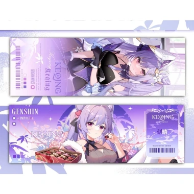 Thẻ Genshin Impact 2 mặt 21x7cm Bling - Ticket Furina Nahida Zhongli Yaemiko Hutao Xiao Ganyu - Giá 10.000đ 10 Thẻ Genshin Impact 2 mặt 21x7cm Bling - Ticket Furina Nahida Zhongli Yaemiko Hutao Xiao Ganyu - Giá 10.000đ 10