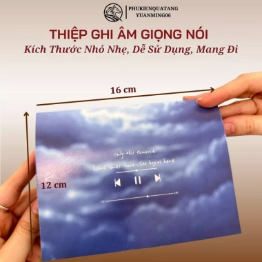 Thẻ Ghi Âm Giọng Nói Hình Băng Cát Sáng Tạo 40s - Thiệp Chúc Sinh Nhật Noel 15k 3