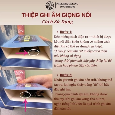 Thẻ Ghi Âm Giọng Nói Hình Băng Cát Sáng Tạo 40s - Thiệp Chúc Sinh Nhật Noel 15k 4