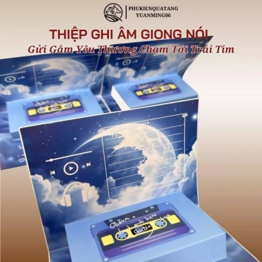 Thẻ Ghi Âm Giọng Nói Hình Băng Cát Sáng Tạo 40s - Thiệp Chúc Sinh Nhật Noel 15k 9
