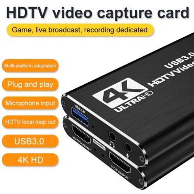 Thẻ ghi video ZOERAX 4K HDMI sang USB 3.0 – Ghi HD 1.080P 60FPS, OBS, PS4, Camera, PC, chỉ 273.900₫ 3