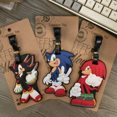 Thẻ hành lý cao su mềm hình chuột Sonic Hedgehog Boy, giảm còn 55.824₫, bảo vệ nhẹ