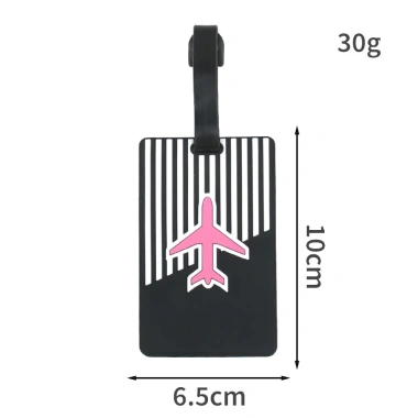 Thẻ hành lý vali cao su mềm PVC, khóa, thẻ ID tên du lịch kỳ nghỉ lễ hội - Giá ưu đãi 34.289 VND
