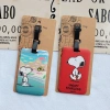 Thẻ Hành Lý Vỏ Cứng Snoopy Charlie Puppy - Kéo Thẻ Máy Bay, Dây Chuyền Tên 0KEA 4