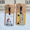 Thẻ Hành Lý Vỏ Cứng Snoopy Charlie Puppy - Kéo Thẻ Máy Bay, Dây Chuyền Tên 0KEA 5