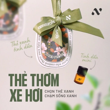 Thẻ khuếch tán hương thơm AN Naturals – Treo ô tô, tủ quần áo, phòng ngủ, làm việc, giảm còn 89k 4