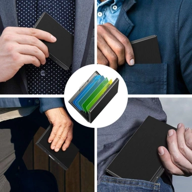 Thẻ Kinh Doanh Di Động JESJELIU 6 Trong 1 - Chống Nước, Nhiều Chip, Thẻ Du Lịch, Hộ Chiếu, Ngân Hàng - Giá 54.324₫ 6