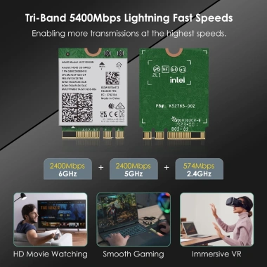 Thẻ mạng không dây WAVLINK WiFi6E Intel AX210 ba băng tần M.2 cho Laptop và PC - Giá chỉ 429.000₫ 3