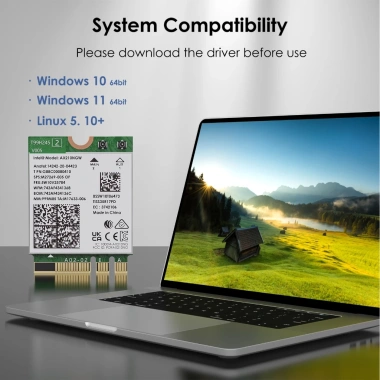 Thẻ mạng không dây WAVLINK WiFi6E Intel AX210 ba băng tần M.2 cho Laptop và PC - Giá chỉ 429.000₫ 7