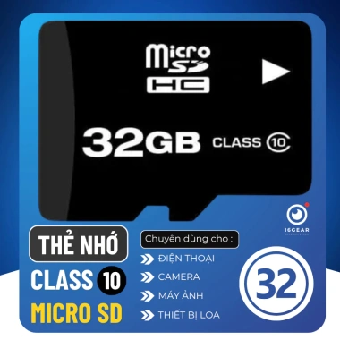 Thẻ nhớ MicroSD Class 10 đa năng 64GB – Tốc độ cao, tương thích camera, điện thoại, máy tính bảng – Giá 249.000₫