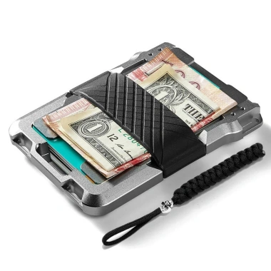 Thẻ RFID Kim Loại Mecha Style Nam Ngoại Trời Ví Nhôm Đa Năng Chống Trộm 2.024 8 Thẻ RFID Kim Loại Mecha Style Nam Ngoại Trời Ví Nhôm Đa Năng Chống Trộm 2.024 8
