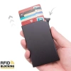 Thẻ RFID Ngoài Trời Ví chống trộm nhôm hợp kim, hộp tự động bật lên, bảo vệ thẻ ID nam nữ 4