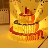 Thẻ Sinh Nhật 3D Đèn Nhạc Pop Out - Thiệp Dễ Thương, Sáng Tạo, Kèm Bánh Phước Lành 5