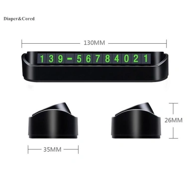 Thẻ số điện thoại ô tô YTH 13x2.5cm - Tấm thẻ đỗ xe tạm thời giá rẻ 40.150₫