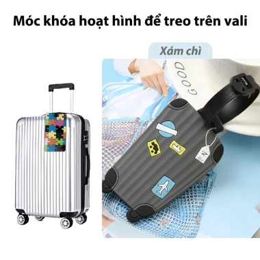 Thẻ tag vali silicon hoạt hình mẫu, mềm mại bền chắc, vali và ba lô - 23.900đ