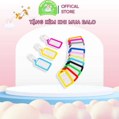 Thẻ tên balo hành lý vali cho bé đi học mẫu giáo mầm non tiểu học - Giá 10.000đ