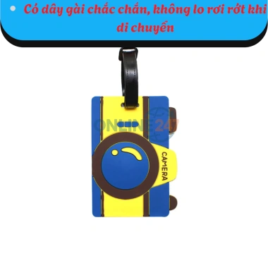 Thẻ tên treo vali, hành lý, balo du lịch PVC in họa tiết dễ thương Giá chỉ 54.000 6