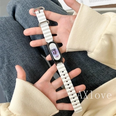 Thể Thao Đại Dương Dây Đeo Xiaomi Mi Band 10-3 NFC Silicon Vòng Tay Thay Thế Giá 41.800₫
