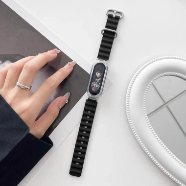 Thể Thao Đại Dương Dây Đeo Xiaomi Mi Band 10-3 NFC Silicon Vòng Tay Thay Thế Giá 41.800₫
