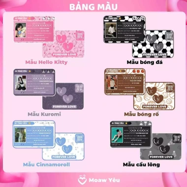 Thẻ Tình Yêu LOVE ID - Quà Tặng Kỷ Niệm Anniversary In Theo Yêu Cầu, Giá 59.000đ