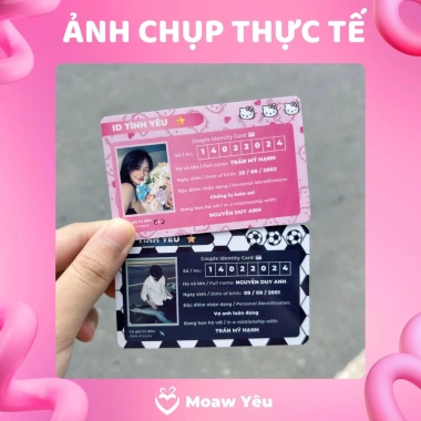 Thẻ Tình Yêu LOVE ID - Quà Tặng Kỷ Niệm Anniversary In Theo Yêu Cầu, Giá 59.000đ