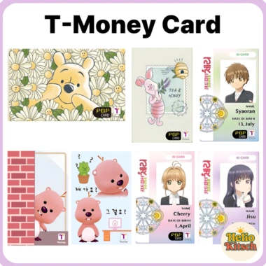 Thẻ Tmoney Hàn Quốc – Nạp Lại Subway, Bus, Taxi, Thiết Kế Cardcaptor Sakura Loopy
