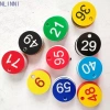 Thẻ tổ ong NLINNI 3,5CM nhựa Nhãn ký hiệu số tuần tự bền, đầy màu sắc, phụ kiện chăn nuôi