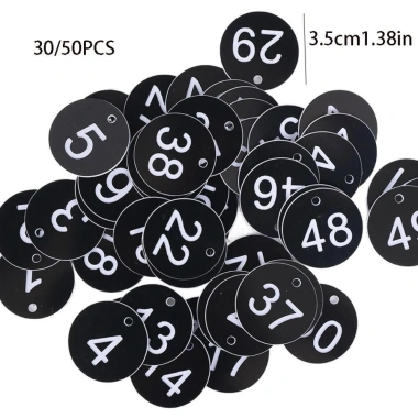 Thẻ tổ ong NLINNI 3,5CM nhựa Nhãn ký hiệu số tuần tự bền, đầy màu sắc, phụ kiện chăn nuôi