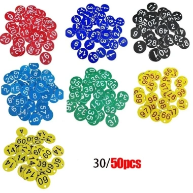 Thẻ tổ ong NLINNI 3,5CM nhựa Nhãn ký hiệu số tuần tự bền, đầy màu sắc, phụ kiện chăn nuôi